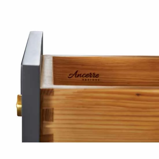 Ancerre Designs Adeline 60'' Double Sink Bath Vanity In White With Italian Carrara White Marble Vanity Top And (2) White Undermount Farmhouse Basin With Gold Hardware, 60''W X 20-1/2''D X 34-5/8''H 18 Ancerre Designs Adeline 60'' Double Sink Bath Vanity In White With Italian Carrara White Marble Vanity Top And (2) White Undermount Farmhouse Basin With Gold Hardware, 60''W X 20-1/2''D X 34-5/8''H - Image 18