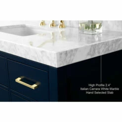 Ancerre Designs Elizabeth 48'' Wide Bath Vanity Available In Multiple Finishes With Vanity Top And White Undermount Basin -Allied Brass Shop anc vts elizabeth 48 hb cw gd info 2 s3