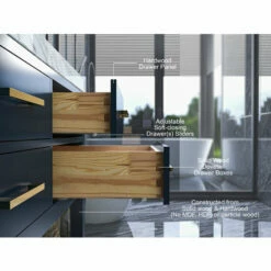 Ancerre Designs Elizabeth 48'' Wide Bath Vanity Available In Multiple Finishes With Vanity Top And White Undermount Basin -Allied Brass Shop anc vts elizabeth 48 hb cw gd info 6 s3