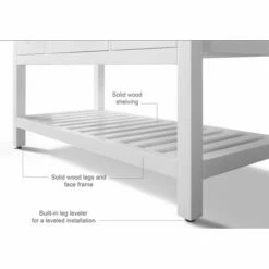 Ancerre Designs Elizabeth 48'' Wide Bath Vanity Available In Multiple Finishes With Vanity Top And White Undermount Basin -Allied Brass Shop anc vts elizabeth 48 w cw info 5 s3
