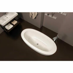 Aquatica PureScape™ Freestanding Oval Acrylic Bathtub In High Gloss White Only, 68-3/4" Wide -Allied Brass Shop aqu 627722000653 07 s3