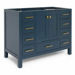 ARIEL Cambridge 42'' Single Sink Vanity Cabinet In Multiple Finishes, 42''W X 21-1/2''D X 33-1/2''H -Allied Brass Shop ari a043s bc mnb noalternateimageview1 s3