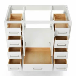 ARIEL Cambridge 42'' Single Sink Vanity Cabinet In Multiple Finishes, 42''W X 21-1/2''D X 33-1/2''H -Allied Brass Shop ari a043s bc wht noalternateimageview4 s3