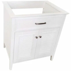 ARIEL Kensington 30'' Single Vanity Cabinet In Multiple Finishes, 30''W X 21-1/2''D X 33-1/2''H -Allied Brass Shop ari d031s bc wht c3 1000 s3