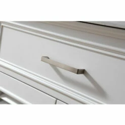 ARIEL Kensington 55"W Single Sink Carrara Marble Top Vanity In White Or Grey -Allied Brass Shop ari d055s wht 7 s3