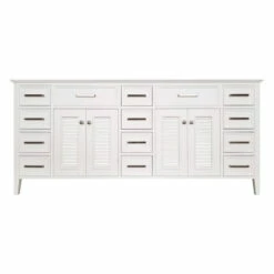 ARIEL Kensington 72'' Double Sink Vanity Cabinet With Full Extension Soft-closing Drawers In Multiple Finishes, 72''W X 21-1/2''D X 33-1/2''H