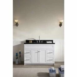 ARIEL Hamlet 49" Single Bathroom Vanity With Finish And Countertop Option -Allied Brass Shop ari f049s ab vo wht s3
