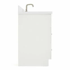 ARIEL Hamlet 49" Single Bathroom Vanity With Finish And Countertop Option -Allied Brass Shop ari f049s wq vo wht noalternateimageview2 s3