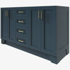 ARIEL Taylor Bath Vanity Double Sink Base Cabinet Only, 60" W Or 72" W