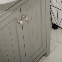 Design Element Marian 24'' Width Single Sink Bathroom Vanity With Countertop / Sink Top -Allied Brass Shop de s05 24 gy 5 s3