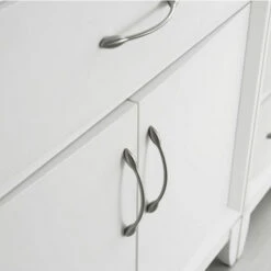 Fresca Cambridge 96" Antique Coffee Or White Double Sink Traditional Bathroom Vanity With Mirrors, Set Includes: (2) Base Cabinets, (3) Side Cabinets, (2) Countertop/Sinks, (2) Faucets, (2) Mirrors, (2) P-Traps, (2) Pop-Up Drains And Installation Hardware -Allied Brass Shop fre fvn21 96wh 7 s3