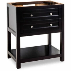 Jeffrey Alexander Astoria Modern Vanity With Marble Top & Porcelain Sink, Espresso, 30"W X 22"D X 36"H