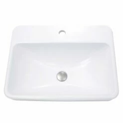 Nantucket Sinks Brant Point Collection 23" Wide Rectangular Drop-In Ceramic Vanity Sink, 1-Hole Or 3-Holes -Allied Brass Shop nt di 2317 r1 s3