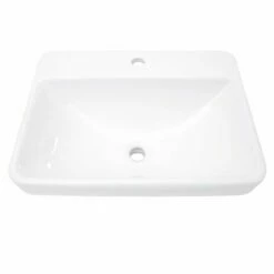 Nantucket Sinks Brant Point Collection 23" Wide Rectangular Drop-In Ceramic Vanity Sink, 1-Hole Or 3-Holes -Allied Brass Shop nt di 2317 r1 3 s3