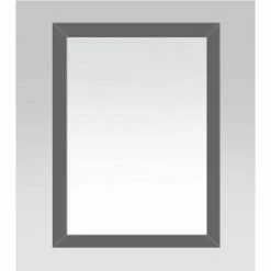 Dawn Sinks Solid Wood Frame 22" Wide Mirror, Light Or Dark Grey Finish -Allied Brass Shop sks aam2230 03 s3