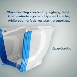 Streamline 67" W Modern Oval Soaking Freestanding Bathtub With White Exterior, White Interior, And Assorted Internal Drain Colors, Water Tub Capacity: 66 Gallons, FREE Natural Bamboo Expandable Tray -Allied Brass Shop str freestanding glaze coating info s3 3