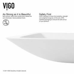 Vigo Industries Begonia Matte Stone Vessel Bathroom Sink Set With Amada Faucet In Chrome -Allied Brass Shop vig vg04006 3 inf 2 s3