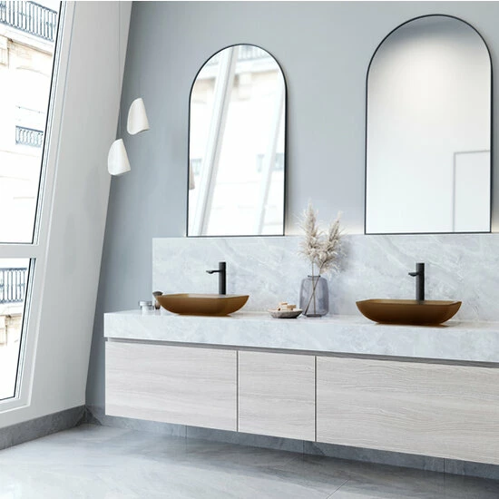 Vigo Sottile Rectangular Glass Bathroom Vessel Sink In Assorted Finishes, 18-1/8" Wide 20 Vigo Sottile Rectangular Glass Bathroom Vessel Sink In Assorted Finishes, 18-1/8" Wide - Image 20