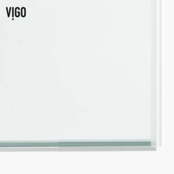 Vigo Houston Frameless Sliding Tempered Glass Shower Door In Multiple Hardware Finishes, With FLEX-SIZING™ Horizontal Adjustability, 60" W X 76" H -Allied Brass Shop vig vg6023chcl6076 13 s3