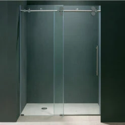 Vigo 52'' Frameless Shower Door 3/8'' Thick Clear Tempered Glass 15 Vigo 52'' Frameless Shower Door 3/8'' Thick Clear Tempered Glass -Allied Brass Shop vig vg6041chcl5274 1 s3