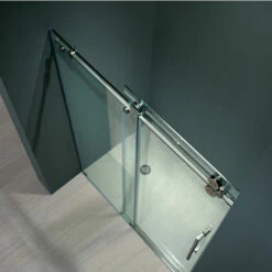 Vigo 52'' Frameless Shower Door 3/8'' Thick Clear Tempered Glass 10 Vigo 52'' Frameless Shower Door 3/8'' Thick Clear Tempered Glass -Allied Brass Shop vig vg6041chcl5274 4 s3