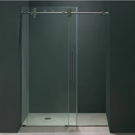Vigo 52'' Frameless Shower Door 3/8'' Thick Clear Tempered Glass 5 Vigo 52'' Frameless Shower Door 3/8'' Thick Clear Tempered Glass - Image 5