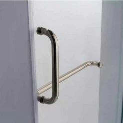 Vigo 66-Inch Frameless Shower Door, 3/8" Clear Glass -Allied Brass Shop vig vg6042bncl66 5 s3