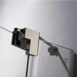 Vigo 66-Inch Frameless Shower Door, 3/8" Clear Glass -Allied Brass Shop vig vg6042bncl66 6 s3