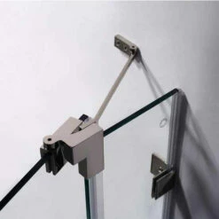 Vigo 66-Inch Frameless Shower Door, 3/8" Clear Glass -Allied Brass Shop vig vg6042bncl66 7 s3