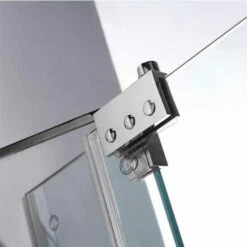 Vigo 66-Inch Frameless Shower Door, 3/8" Clear Glass -Allied Brass Shop vig vg6042chcl66 7 s3