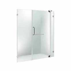 Vigo 66-Inch Frameless Shower Door, 3/8" Clear Glass -Allied Brass Shop vig vg6042chcl66 8 s3