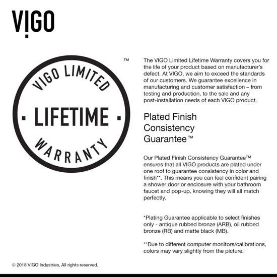 Vigo 32"W Alameda Frameless Tempered Glass Shower Door Enclosure, 3/8" Thick 7 Vigo 32"W Alameda Frameless Tempered Glass Shower Door Enclosure, 3/8" Thick - Image 7