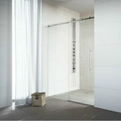 VIGO Luca Frameless Shower Door With Clear Glass And Metal Hardware -Allied Brass Shop vig vg6043stcl 10 env 2 s3