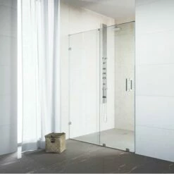 Vigo Ryland 62'' Or 64'' Frameless Shower Door With 3/8'' Clear Glass And Hardware -Allied Brass Shop vig vg6045chcl4873 1 env 1 s3