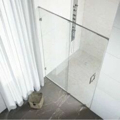 Vigo Ryland 62'' Or 64'' Frameless Shower Door With 3/8'' Clear Glass And Hardware
