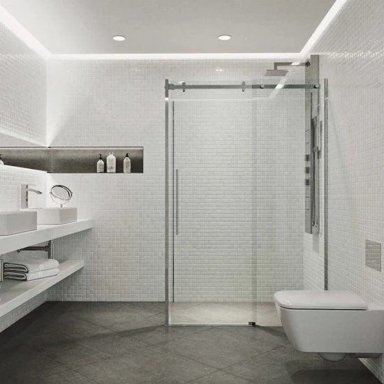 Vigo 32"W Alameda Frameless Tempered Glass Shower Door Enclosure, 3/8" Thick 1 Vigo 32"W Alameda Frameless Tempered Glass Shower Door Enclosure, 3/8" Thick