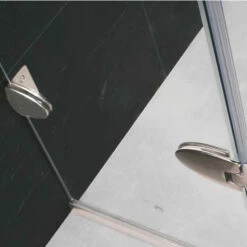 Vigo Frameless Neo-Angle Brushed Nickel Or Chrome Shower Enclosure, 42 1/8" W X 42 1/8" D X 76 3/4" H -Allied Brass Shop vig vg6063bncl42ws 11 s3