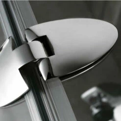 Vigo Frameless Neo-Angle Brushed Nickel Or Chrome Shower Enclosure, 42 1/8" W X 42 1/8" D X 76 3/4" H -Allied Brass Shop vig vg6063chcl42ws 11 s3