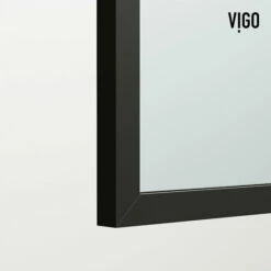 Vigo Arden Reversible Fixed Arch Frame Clear Glass Shower Screen In Multiple Finishes, 34" W X 78" H -Allied Brass Shop vig vg6078mbcl3478 7 s3