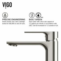 Vigo Vinca Matte Stone™ Vessel Bathroom Sink Set With Faucet, Pop-Up Drain Included, 13-3/4''W X 18''D X 4-5/8''H, ADA Compliant -Allied Brass Shop vig vgt1279 6 s3