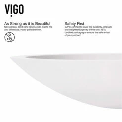 Vigo Wisteria Matte Stone™ Vessel Bathroom Sink Set With Faucet, Pop-Up Drain Included, 13-1/2''W X 23-1/8''D X 3-7/8''H, ADA Compliant -Allied Brass Shop vig vgt1295 7 s3