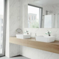 Vigo Marigold Matte Stone™ Vessel Bathroom Sink Set With Faucet In Multiple Finishes, Pop-Up Drain Included, 14-3/8''W X 17-3/4''D X 5''H, ADA Compliant -Allied Brass Shop vig vgt1299 12 s3