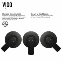 Vigo Marigold Matte Stone Vessel Bathroom Sink Set With Atticus Faucet Wall Mount Faucet Option -Allied Brass Shop vig vgt957 11 s3
