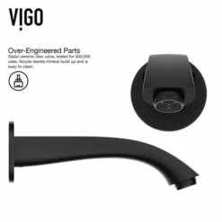Vigo Marigold Matte Stone Vessel Bathroom Sink Set With Atticus Faucet Wall Mount Faucet Option -Allied Brass Shop vig vgt957 12 s3