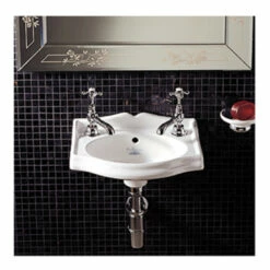 Whitehaus Wall Mount Bathroom Basin With Backsplash 9 Whitehaus Wall Mount Bathroom Basin With Backsplash -Allied Brass Shop wh ar035 s3