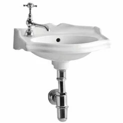 Whitehaus Wall Mount Bathroom Basin With Backsplash 7 Whitehaus Wall Mount Bathroom Basin With Backsplash -Allied Brass Shop wh ar035l c s3