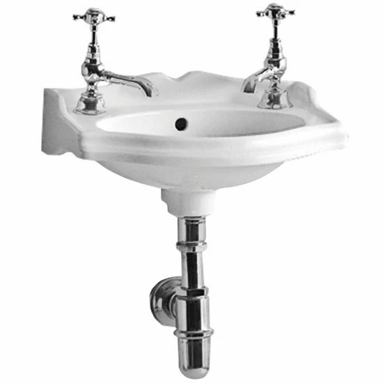 Whitehaus Wall Mount Bathroom Basin With Backsplash 1 Whitehaus Wall Mount Bathroom Basin With Backsplash